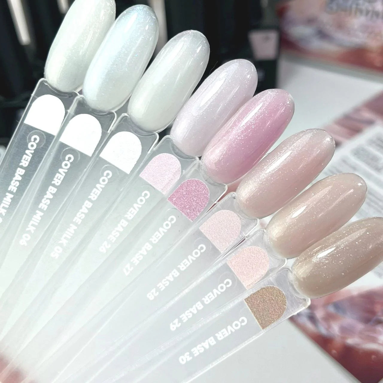 NAILSOFTHEDAY Cover Base Milk 05 Shimmer – Milchiger Base Coat mit rosafarbenem Schimmer, 10 ml