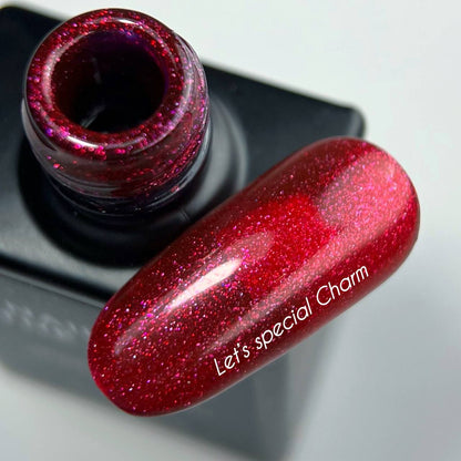 NAILSOFTHEDAY Let’s Special Charm — leuchtend himbeerrosa Gel-Lack mit feinem Schimmer für Nägel, 10ml