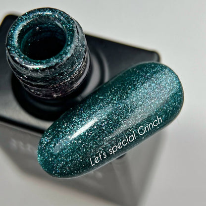 NAILSOFTHEDAY Let’s Special Grinch — smaragdgrüner Gel-Lack mit feinem Schimmer für Nägel, 10ml