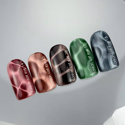 NAILSOFTHEDAY Korean cat eye 14 – красный гель-лак с эффектом “кошачий глаз”, 10мл