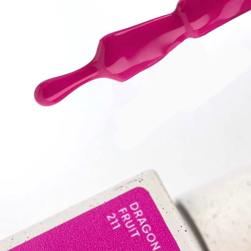 NAILSOFTHEDAY Gel Polish Dragonfruit-211 – UV-GEL-LACK in leuchtendem Neon-Purpur-Rosa, deckend in 1 Schicht, LED/UV, 10 ml