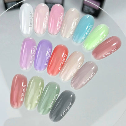 NAILSOFTHEDAY Bottle gel 05 – сверхпрочный самовыравнивающийся голубой гель для укрепления ногтей, 10 мл