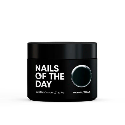 NAILSOFTHEDAY Polygel klar - Polygel transparent, feinkörnig, 30g
