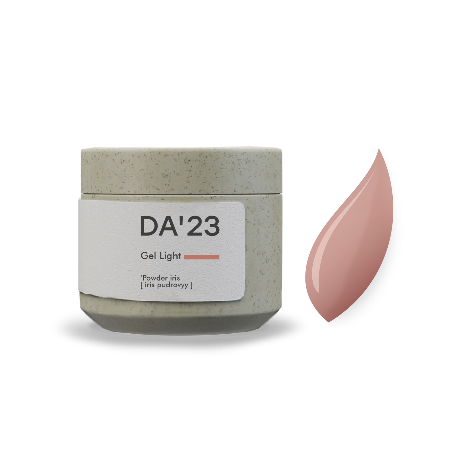 DA’23 Gel Light Powder Iris 15-30ml – Modelliergel Puder-Koralle für Nagelaufbau & Verstärkung