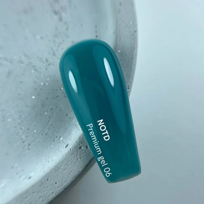NAILSOFTHEDAY Premium gel 06 - бирюзовый строительный гель, 30мл