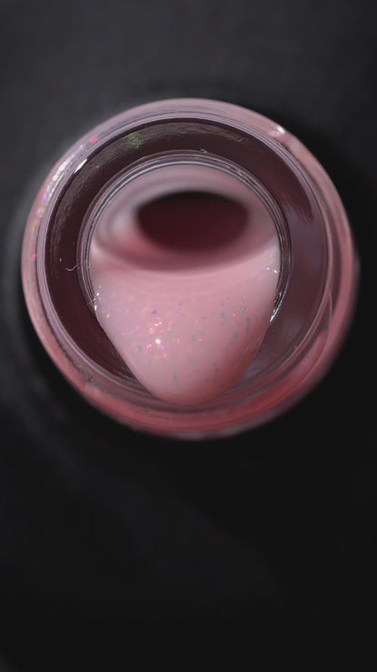 Kinetics Gel in Bottle Pink Frost #940 15ml – жидкий гель для укрепления ногтей, Frost эффект, розовый