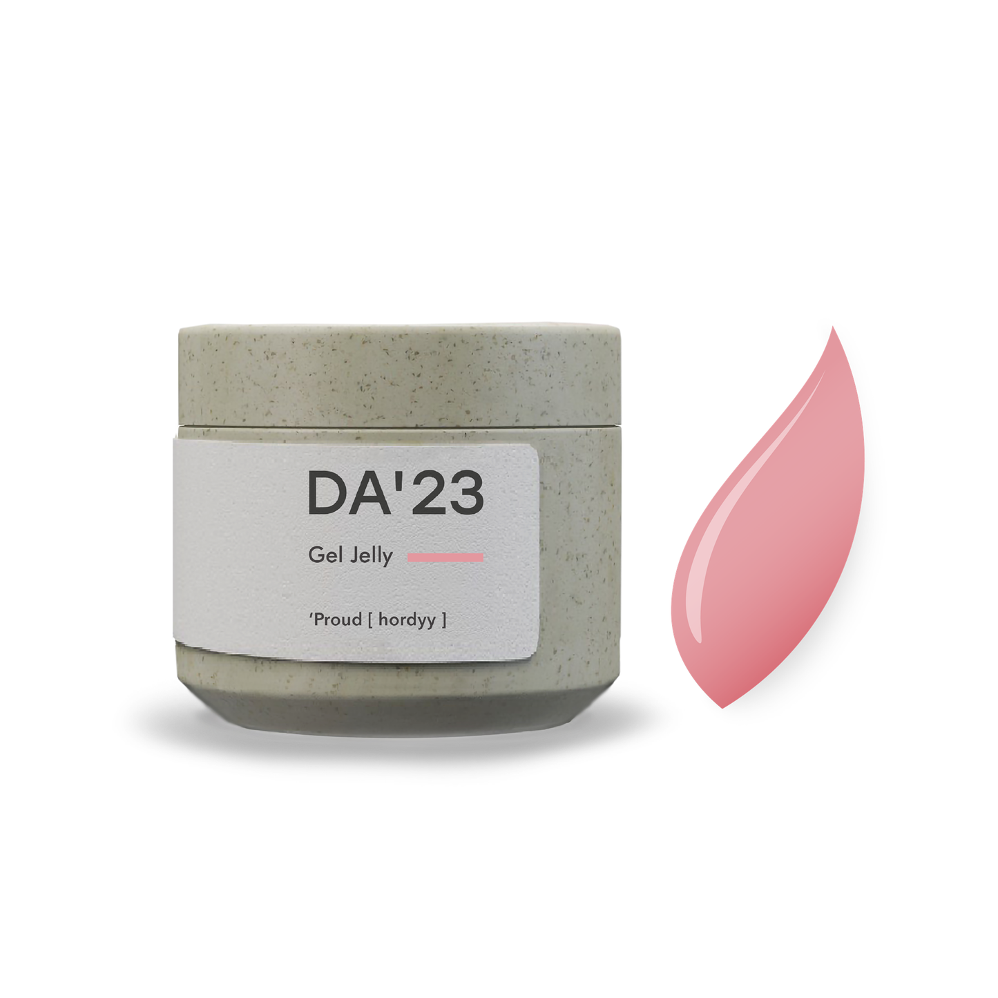Gel Jelly DA’23 Proud 15 ml – Jelly-Gel Staubiges Rosa für Nail Art & Nagelverlängerung