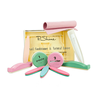 P.Shine Japanisches Maniküre-Set – Professionelles Nagelpflege-Set für natürliche Stärke und Glanz