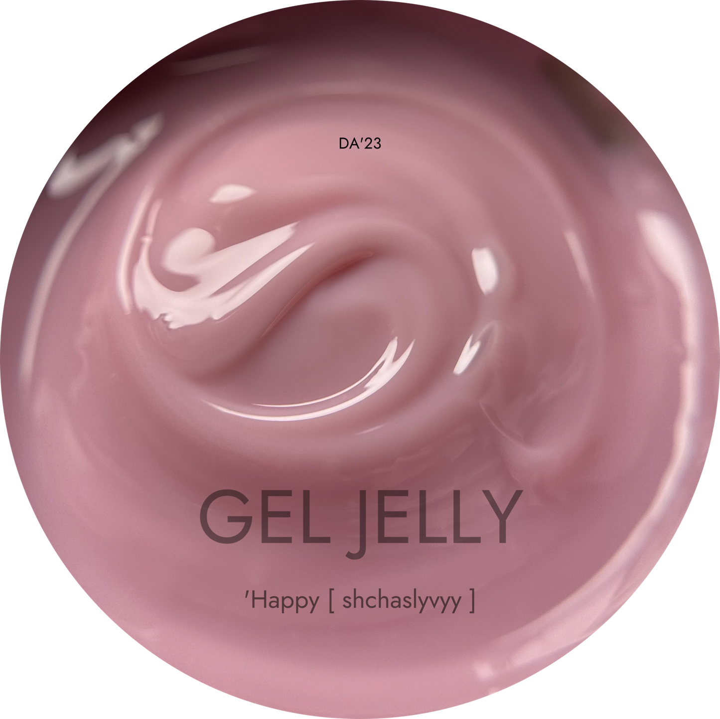 Gel Jelly DA’23 Happy 15 ml – Jelly-Gel Rosa-Lila für Nail Art & Nagelverlängerung