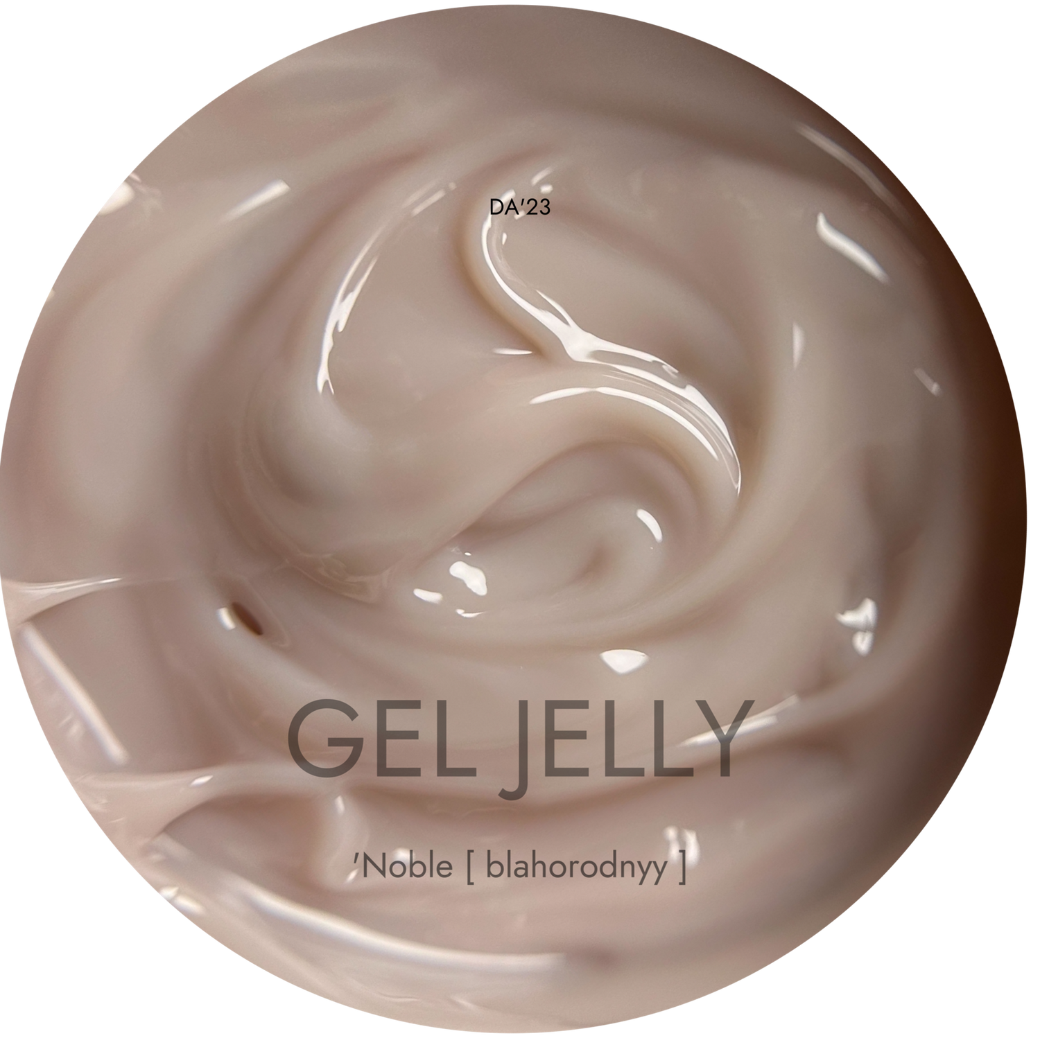 Gel Jelly DA’23 Noble 15 ml – Jelly-Gel Creme-Beige für Nail Art & Nagelverlängerung