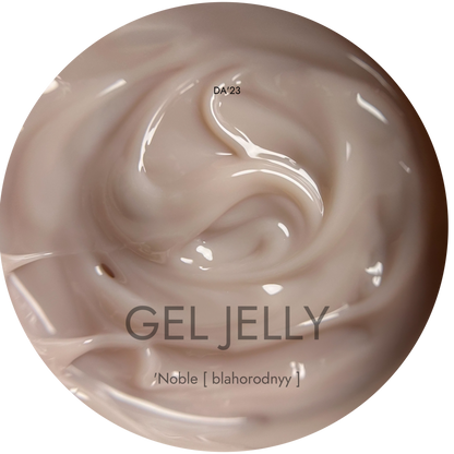 Gel Jelly DA’23 Noble 15 ml – Jelly-Gel Creme-Beige für Nail Art & Nagelverlängerung