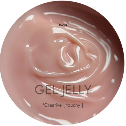 Gel Jelly DA’23 Creative 15 мл – Гель-желе Персиково-розовый для маникюра и наращивания