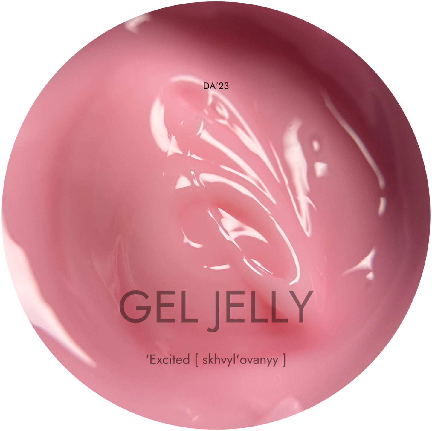 Gel Jelly DA’23 Excited 15 ml – Jelly-Gel Knalliges Rosa für Nail Art & Nagelverlängerung