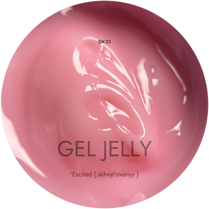 Gel Jelly DA’23 Excited 15 мл – Гель-желе Ярко-розовый для маникюра и наращивания