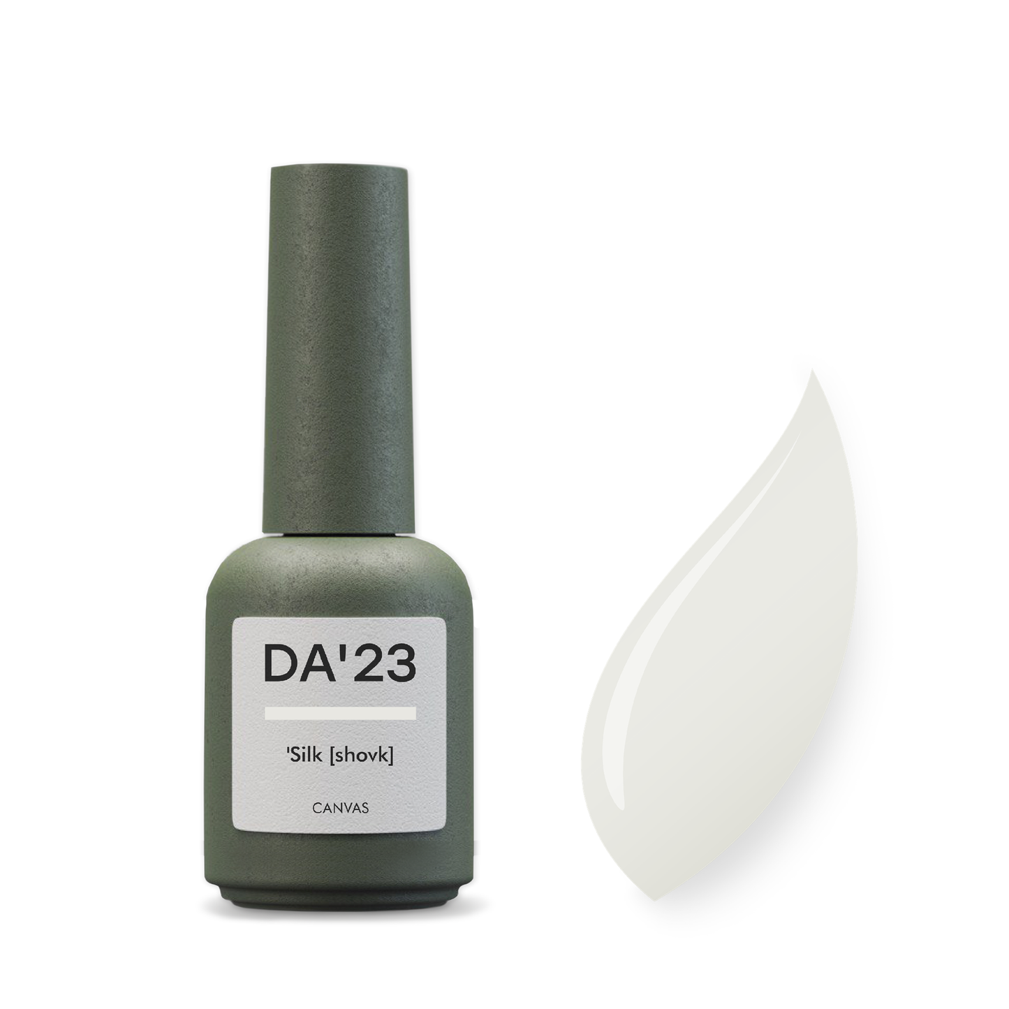 Gel Polish DA’23 Silk [shovk], 8 ml – sanftes Elfenbein mit seidig-cremigem Glanz, mittlere Konsistenz, langanhaltende Deckkraft
