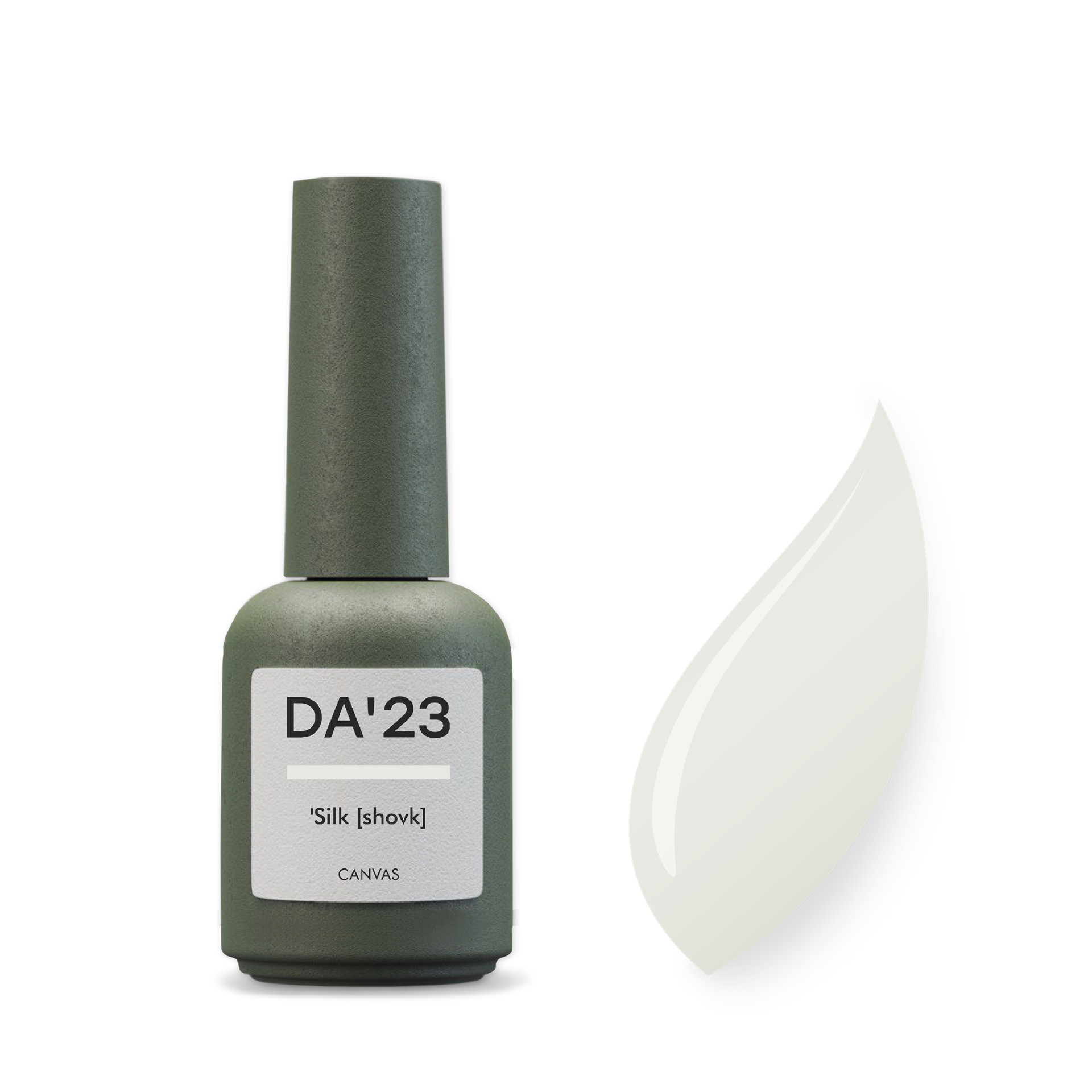 Gel Polish DA’23 Silk [shovk], 8 ml – sanftes Elfenbein mit seidig-cremigem Glanz, mittlere Konsistenz, langanhaltende Deckkraft