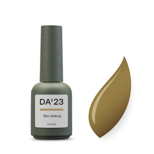 Gel Polish DA’23 Skin [shkira], 8 ml – zartes Hautbeige mit cremigem Glanz, mittlere Konsistenz, langanhaltende Deckkraft