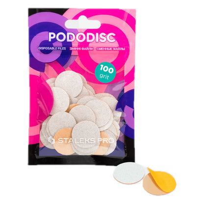 Сменные Файлы Белые Для Педикюрного Диска PODODISC STALEKS PRO M (50 Шт)