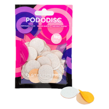 Сменные Файлы Белые Для Педикюрного Диска PODODISC STALEKS PRO M (50 Шт)