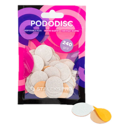 Сменные Файлы Белые Для Педикюрного Диска PODODISC STALEKS PRO M (50 Шт)