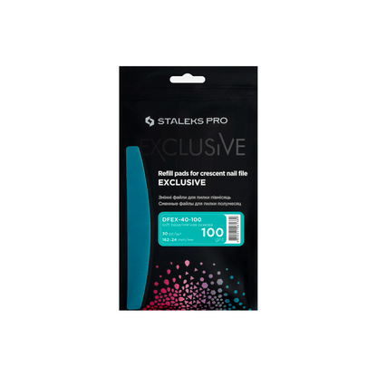 Wechselfeilen Für Die Halbmondförmige Feile (Weiche Basis) EXCLUSIVE 42 (50 Pcs) 100 grit