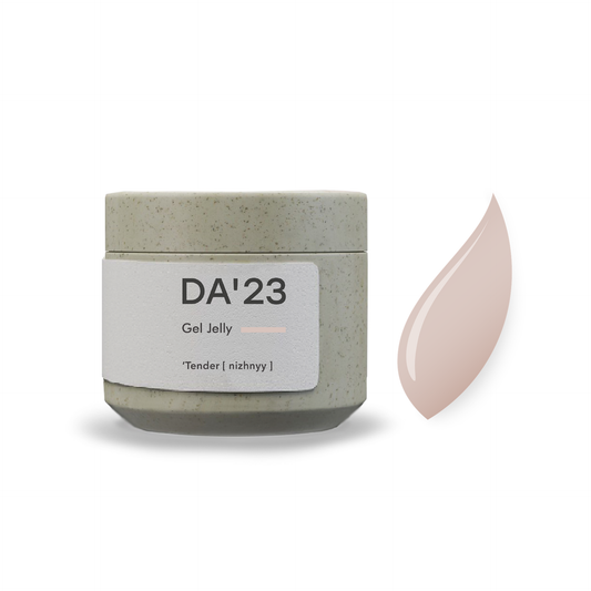 Gel Jelly DA’23 Tender 15 ml – Jelly-Gel Cremiges Nude für Nail Art & Nagelverlängerung
