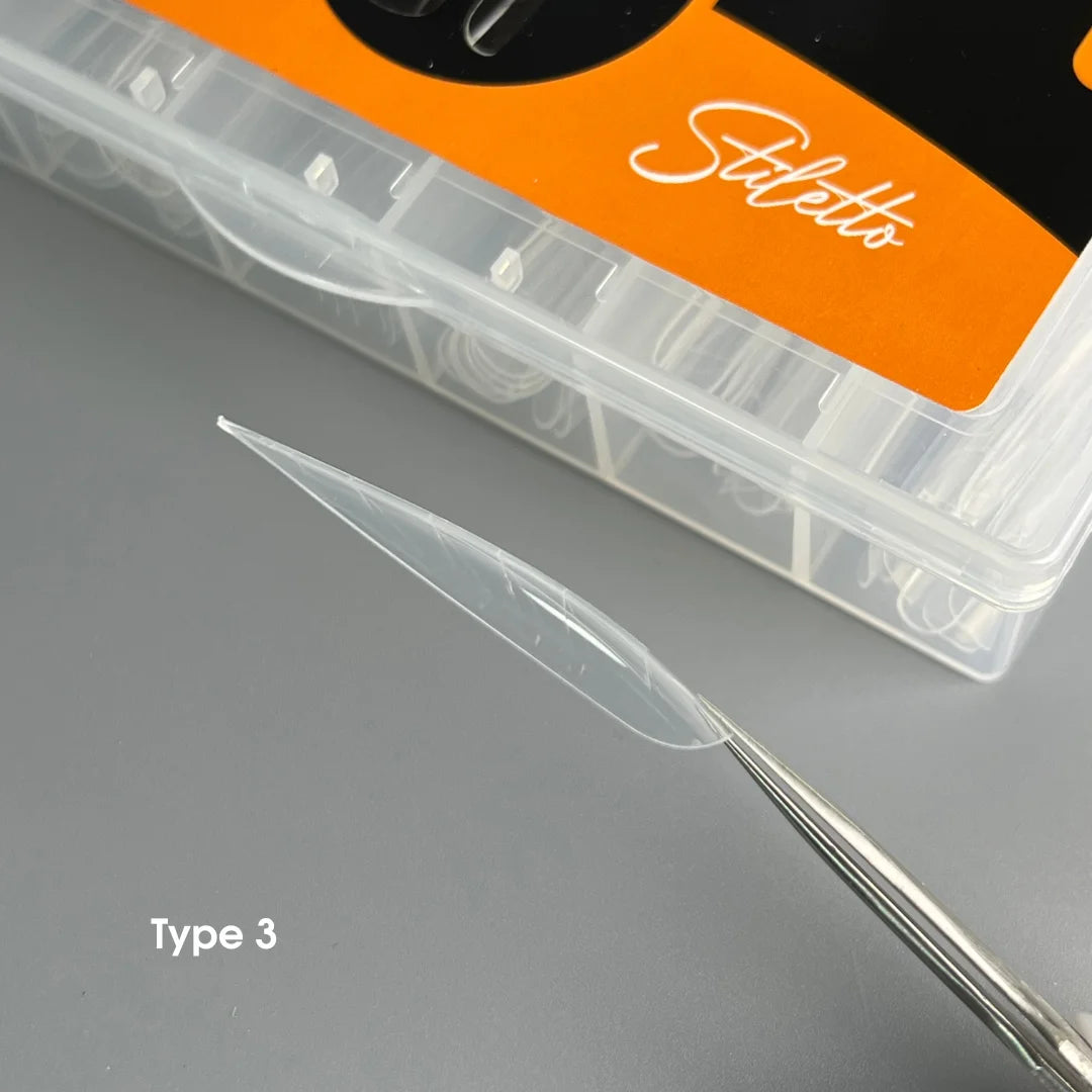 NAILSOFTHEDAY Dual Form Square (Type 2) - верхние формы стилет/миндаль для ногтей, 120шт