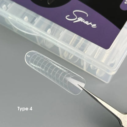 NAILSOFTHEDAY Dual Form Square (Typ 4) - obere Formen Quadrat/Mandel für Nägel, 120pcs