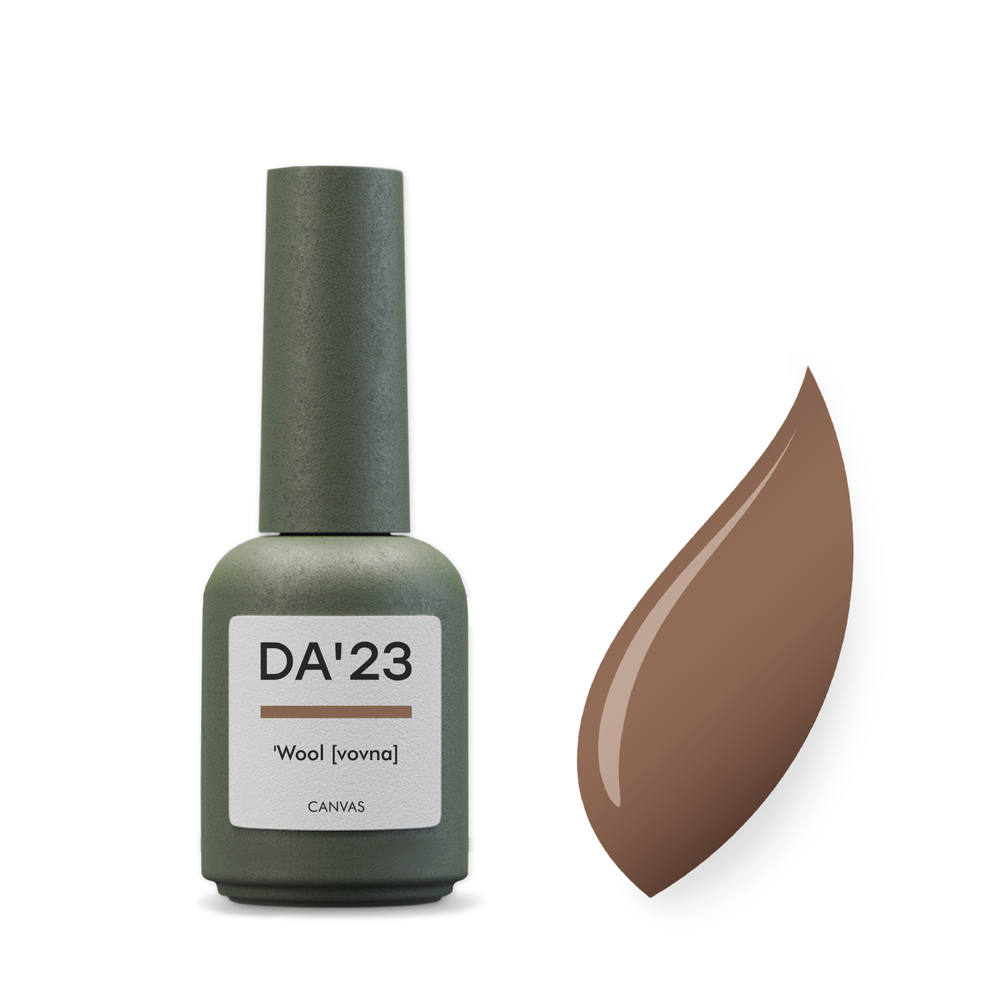 Gel Polish DA’23 Wool [vovna], 8 ml – warmes Beige mit cremigem Glanz, mittlere Konsistenz, langanhaltende Deckkraft